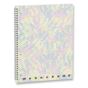 Kroužkový blok Pigna Monocromo multicolor A4, linkovaný